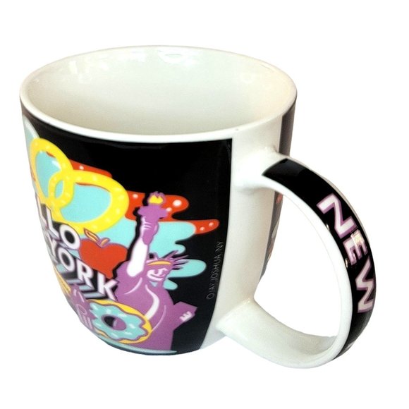 HELLO NEW YORK JAY JOSHUA PORCELAIN COFFEE CUP - Picture 3 of 7